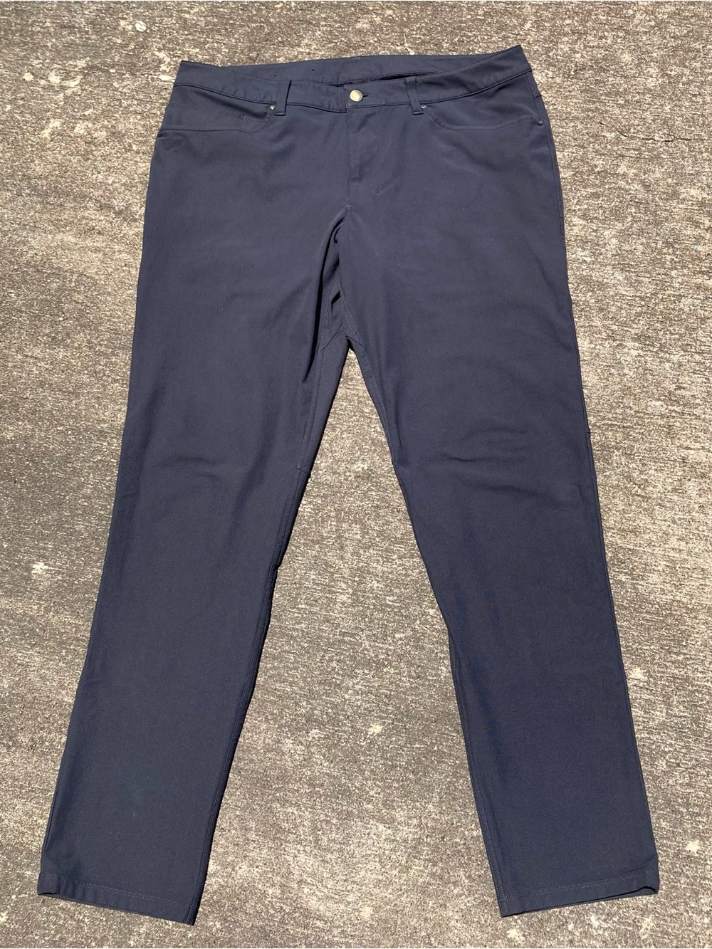 Lululemon ABC Pants Mens 36 Slim Warpstreme 5 Pocket Chino Gray LM5ADAS Stretch